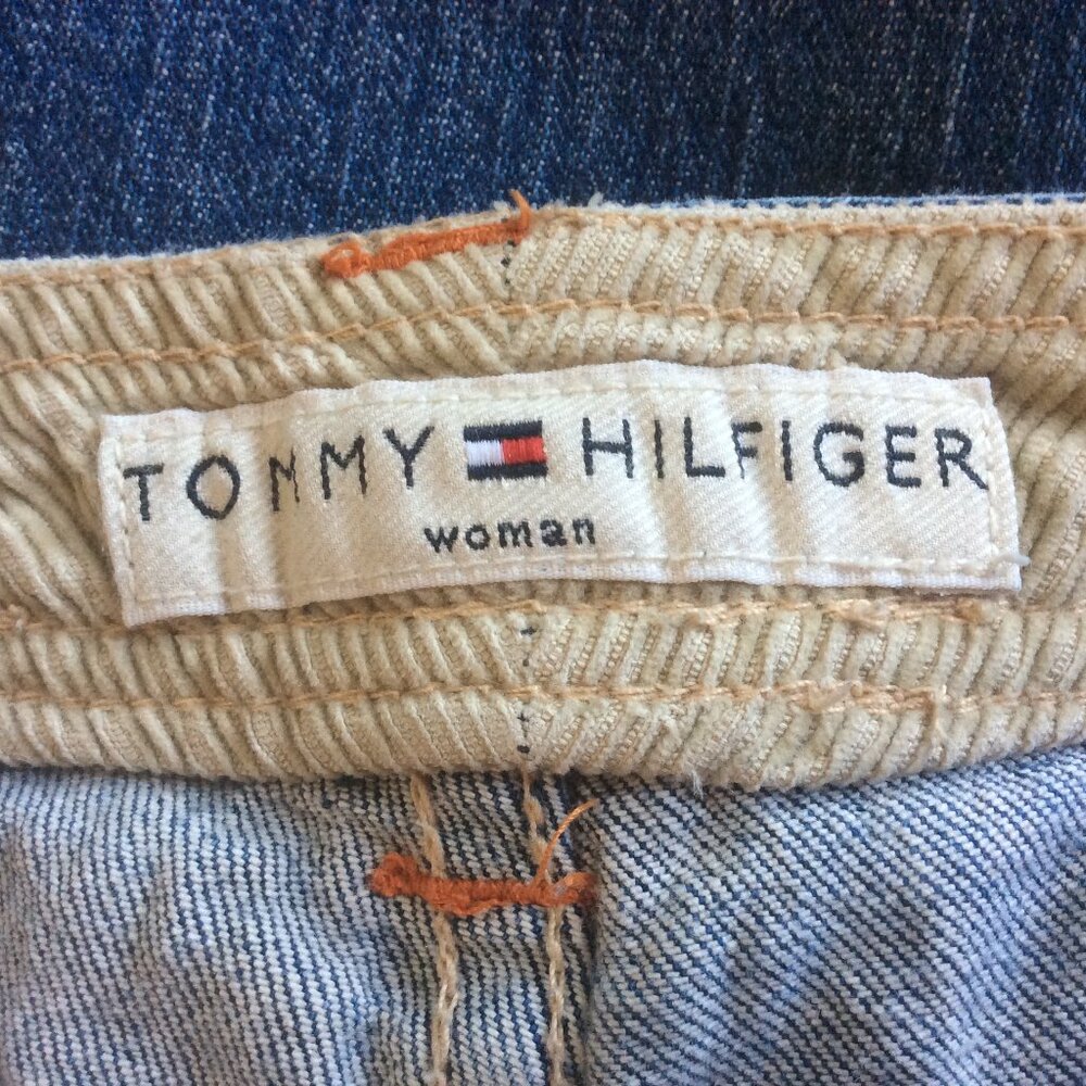 Tommy Hilfiger Nautical Cropped Medium Wash Boho Casual Denim Jeans Size 22W - Picture 2 of 5